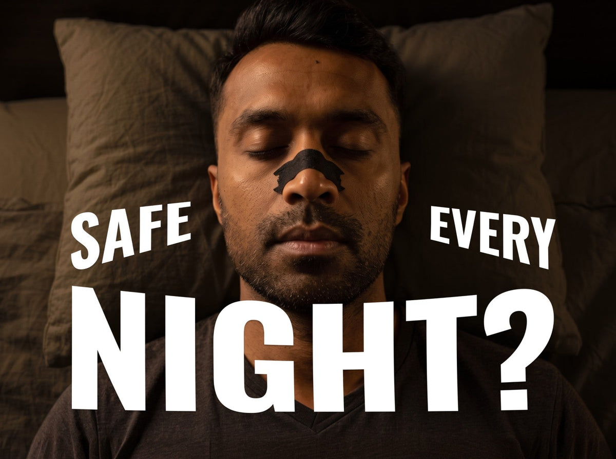 Are nasal strips safe to use every night? Awesome Sleep nasal strips.