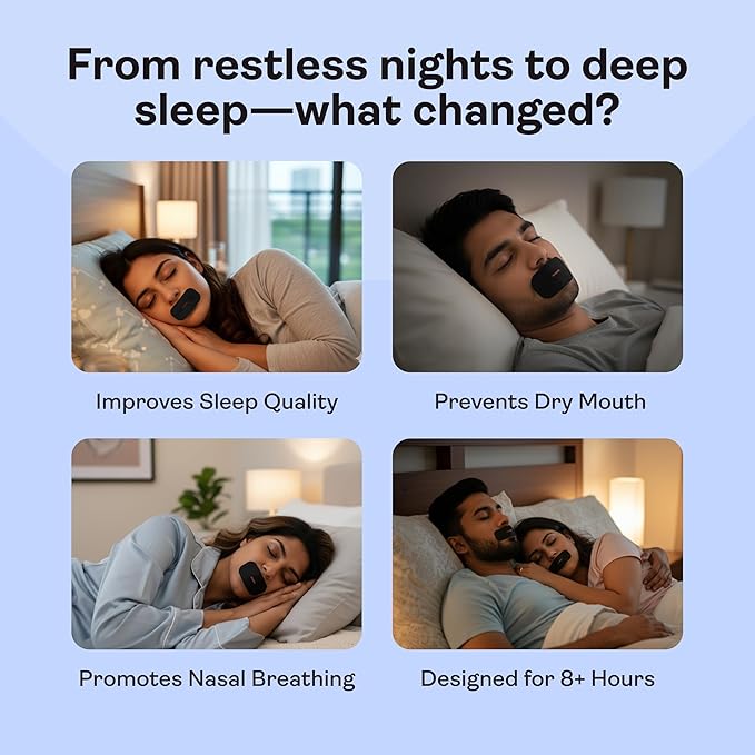 anti snoring square mouth tape