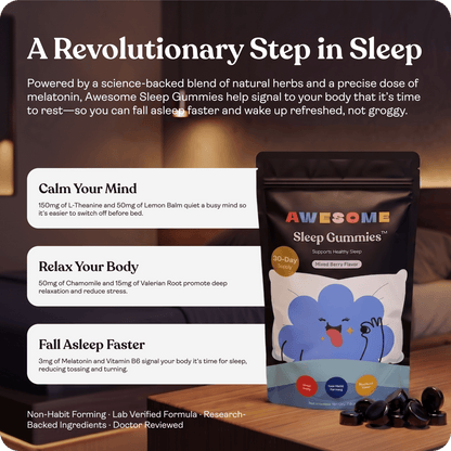 Awesome Sleep Gummies (Non-Habit-Forming)